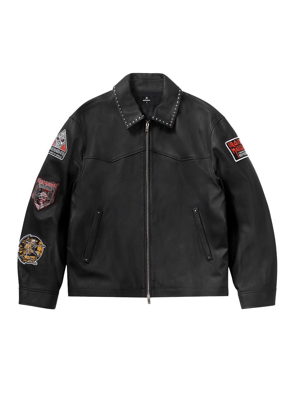 Iron Maiden Trooper Leather Jacket (Jet Black)