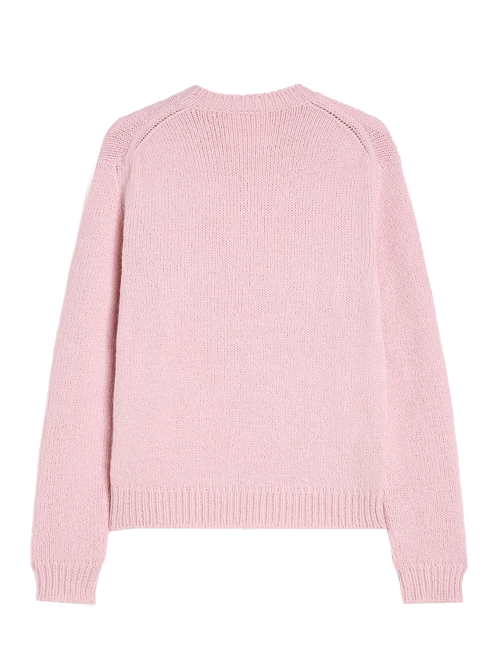 Midweight Wool Crew-Neck Sweater (Pink)