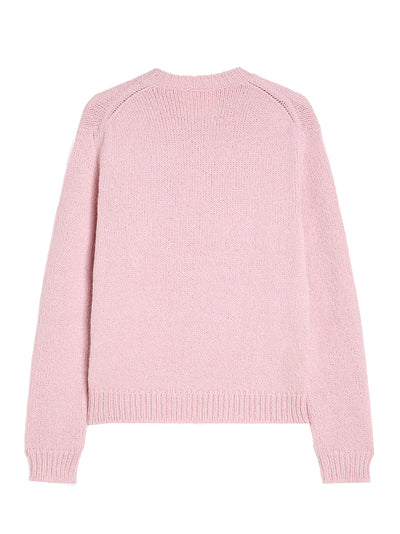 Midweight Wool Crew-Neck Sweater (Pink)