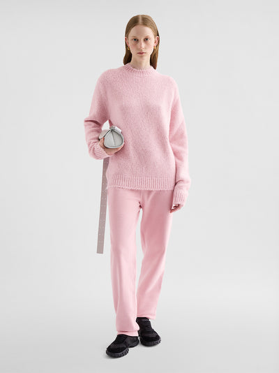 Midweight Wool Crew-Neck Sweater (Pink)