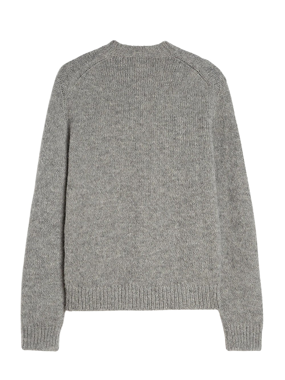 Midweight Wool Crew-Neck Sweater (Pale Grey)