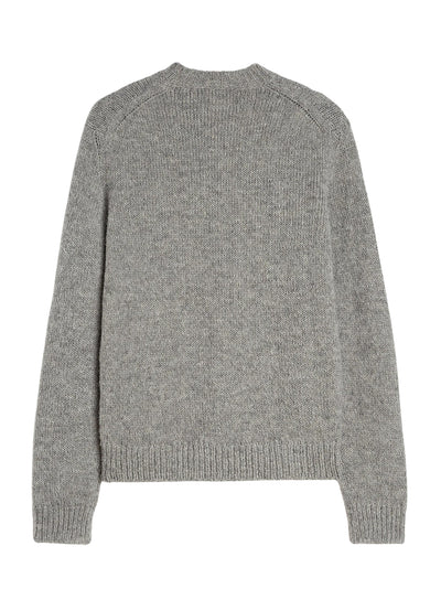 Midweight Wool Crew-Neck Sweater (Pale Grey)