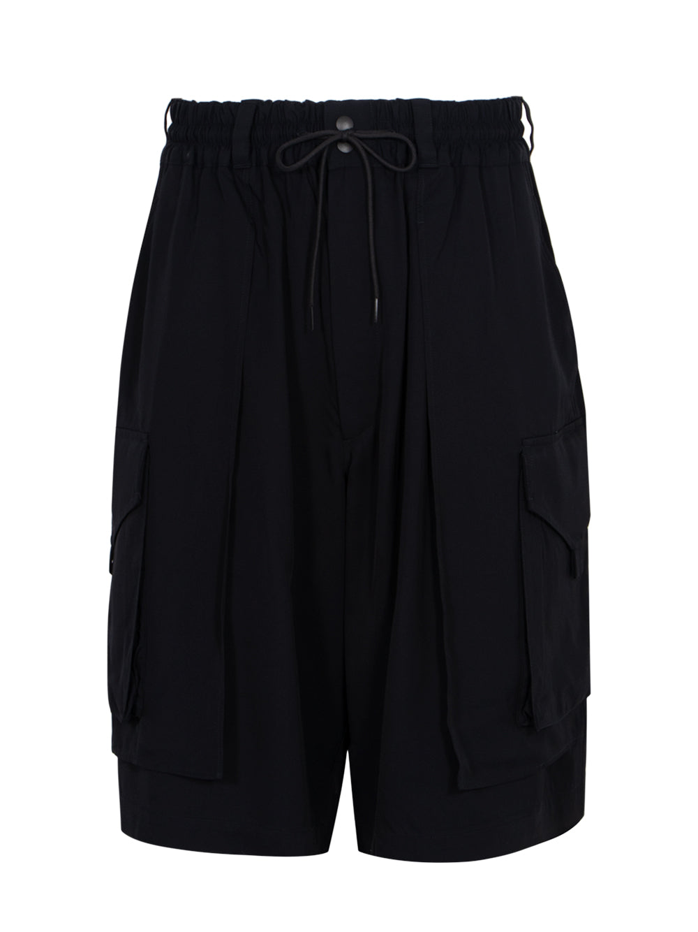 Y-3 Rayon Twill Shorts (Black)