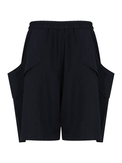 Y-3 Rayon Twill Shorts (Black)