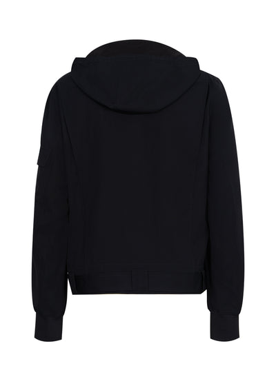 Y-3 Rayon Twill Hooded Top (Black)