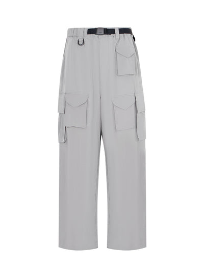 Washed Twill Cargo Pant (Solid Grey)