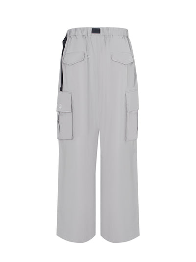 Washed Twill Cargo Pant (Solid Grey)