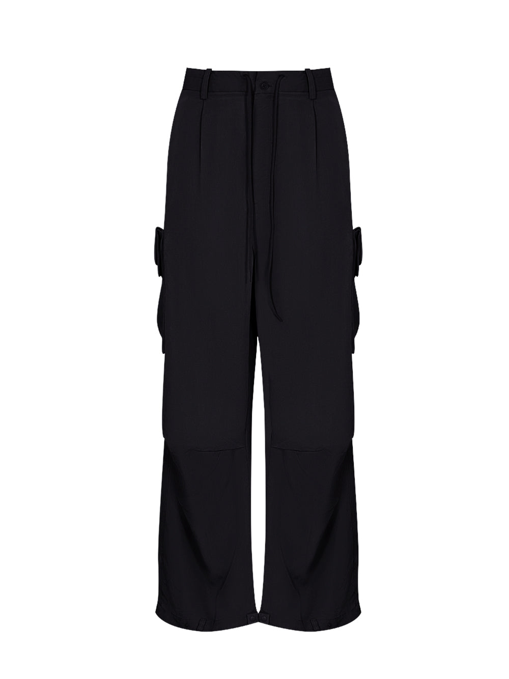 Cuff Crgo Pants Black