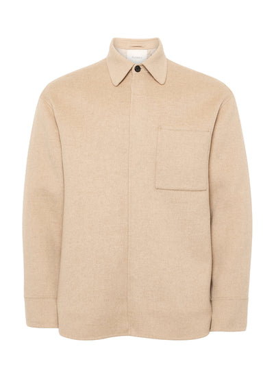 Oversized Shirt Jacket Clay Melange