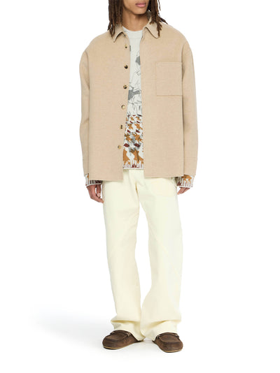 Oversized Shirt Jacket Clay Melange