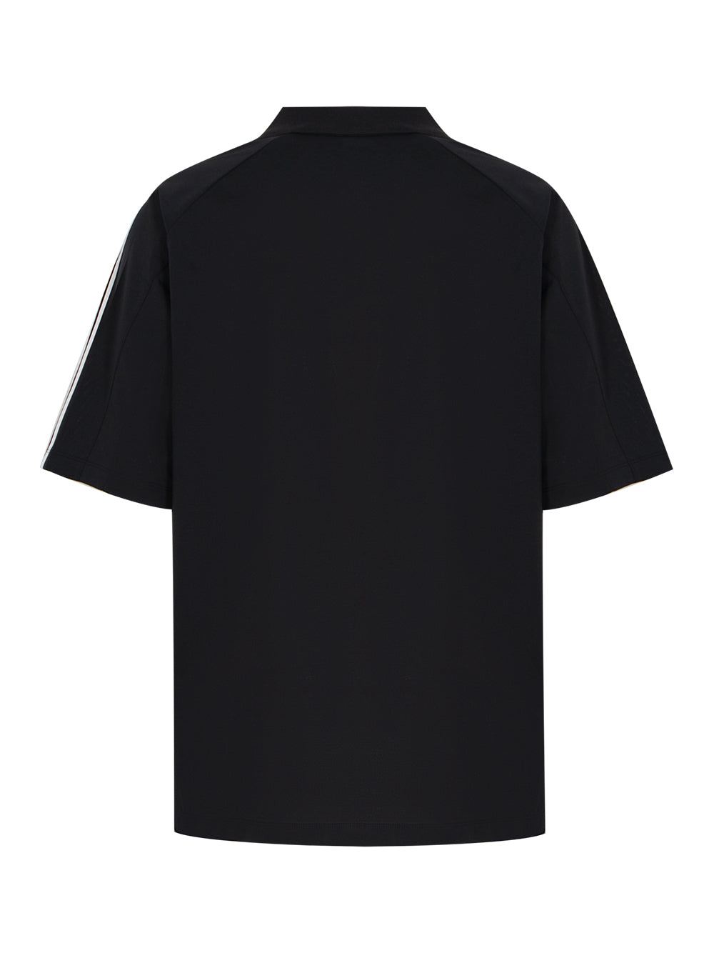 Short Sleeve Cut Line Tee Black