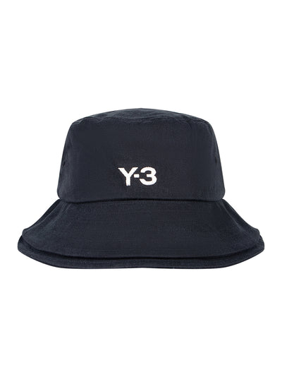 Y-3 Stripe Bucket Hat Black