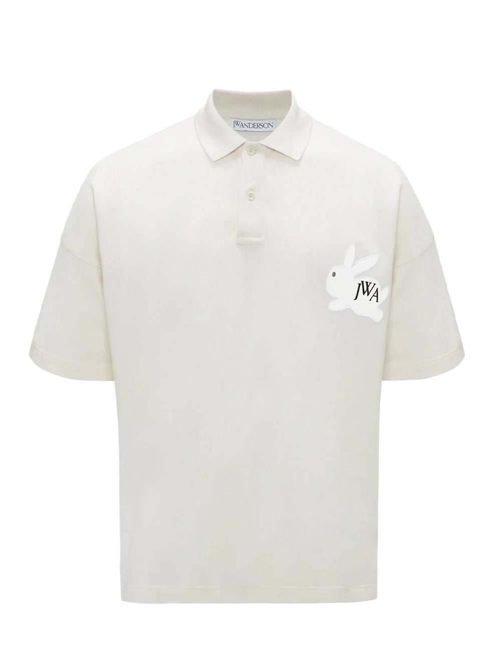 Bunny Embroidery Polo Shirt Beige
