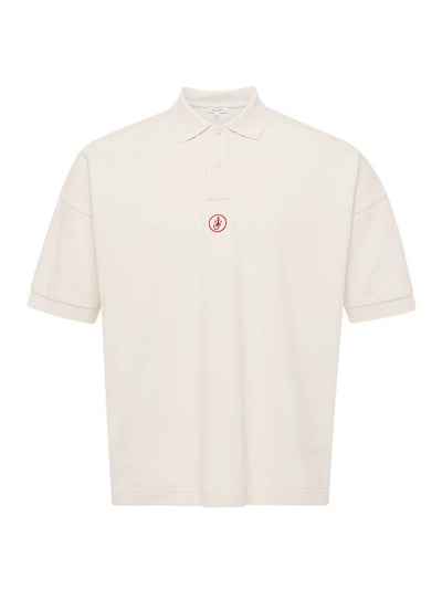 Anchor Embroidery Polo Off White