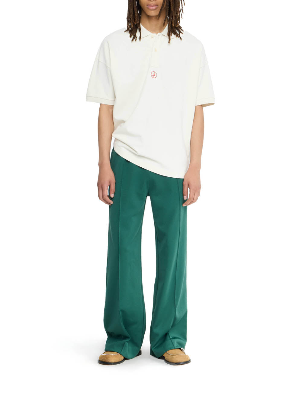 Anchor Embroidery Polo Off White