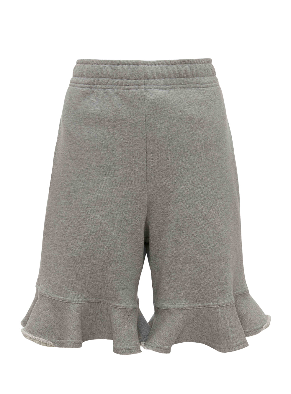 Ruffled Shorts Grey Melange