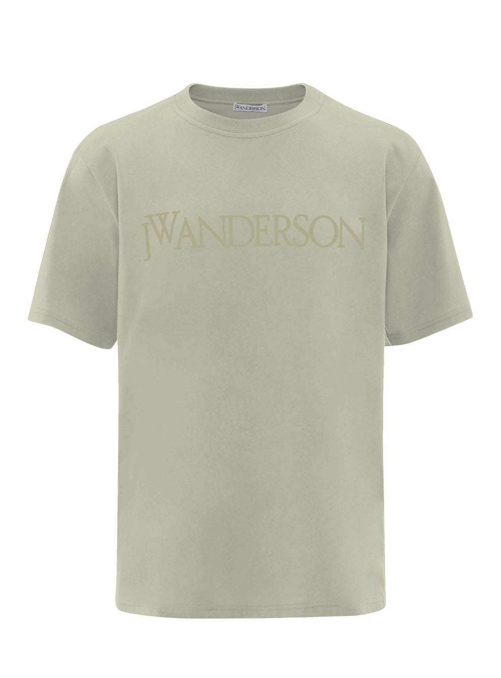Logo Embroidery T-shirt Beige