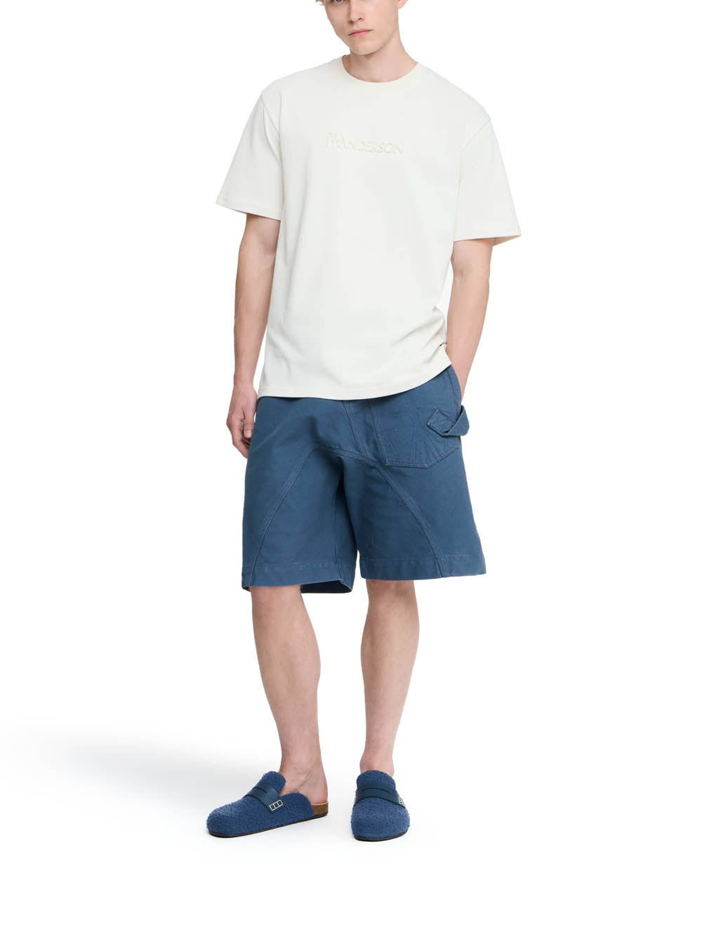 Logo Embroidery T-Shirt Off White