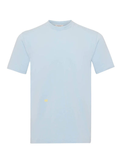 Contrast Embroidery T-Shirt Pale Blue