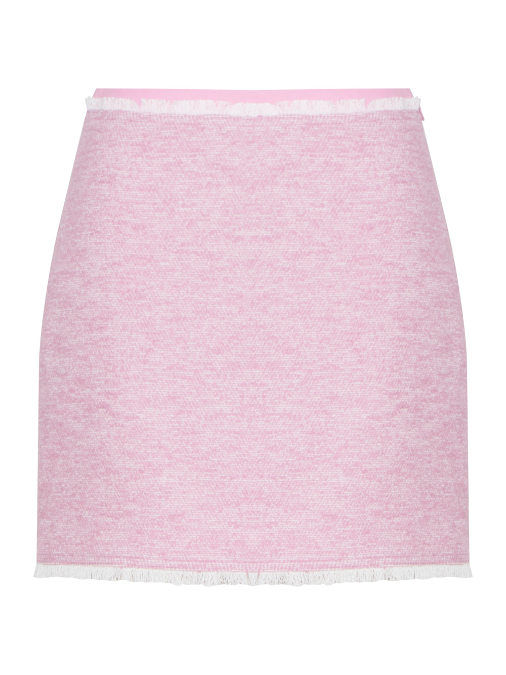 Cotton Tweed Mini Skirt (Pink)