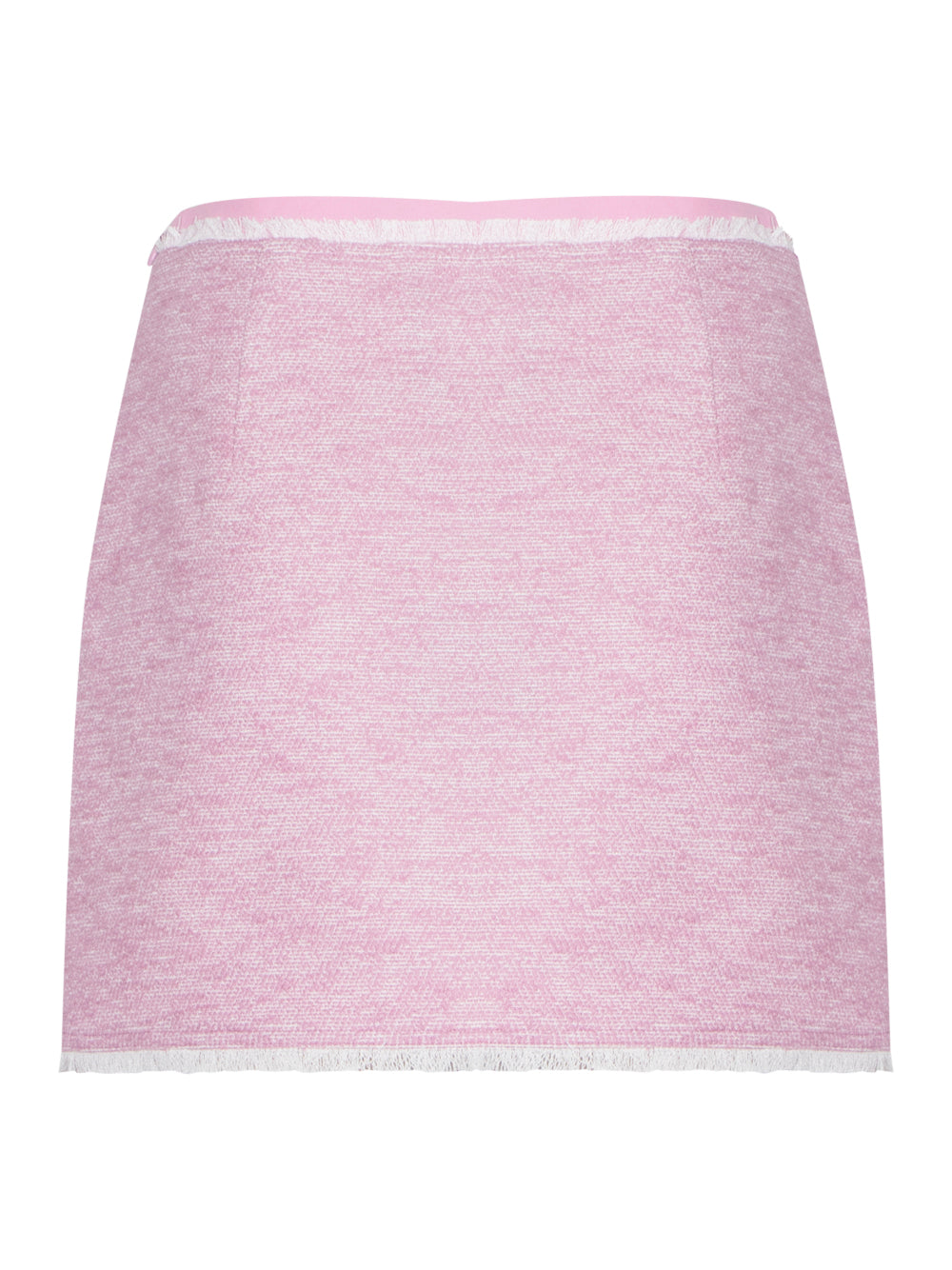 Cotton Tweed Mini Skirt (Pink)