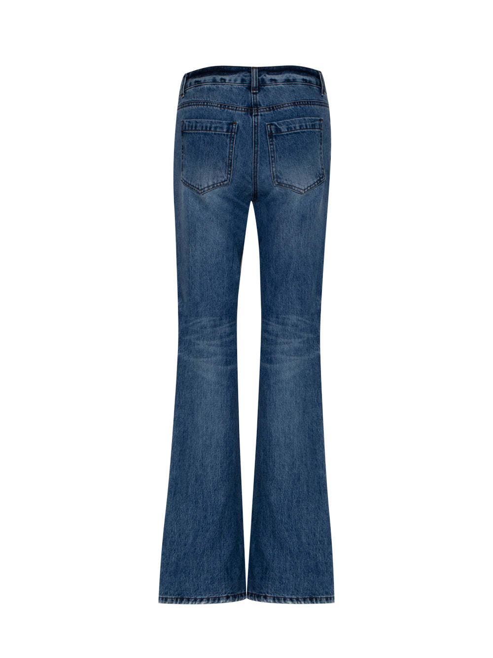 Low-rise Bootcut Denim Pants (Blue)