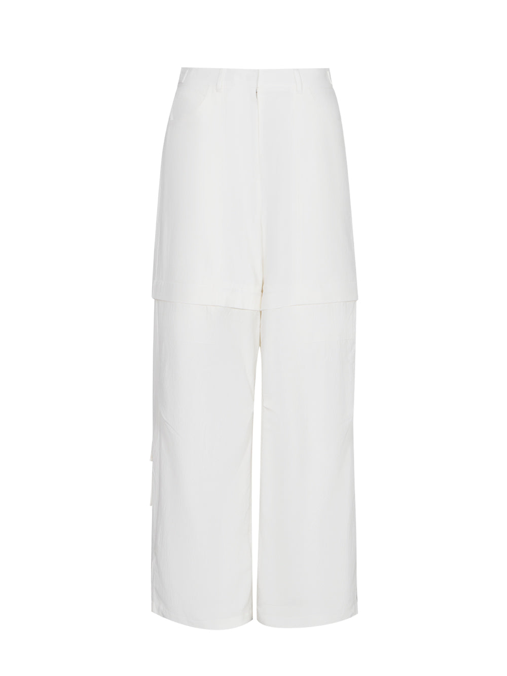 Two-Way Wide Strap Pants (Ivory)