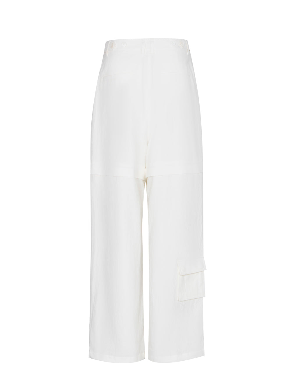 Two-Way Wide Strap Pants (Ivory)