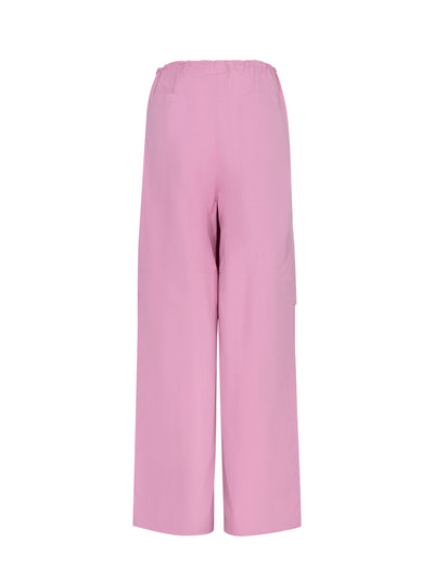 Washed Carpenter Detail String Pants (Pink)