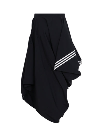Y-3 Nylon Skirt 3-Stripes Black