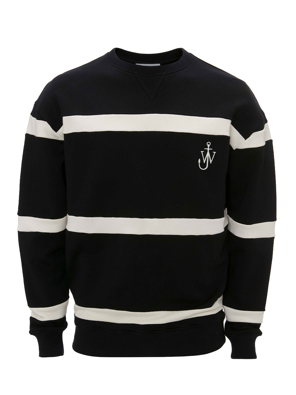 Stripe Sweatshirt Black/Natural