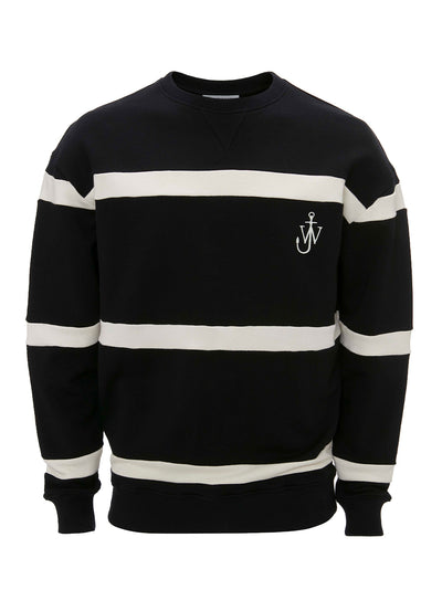 Stripe Sweatshirt Black/Natural