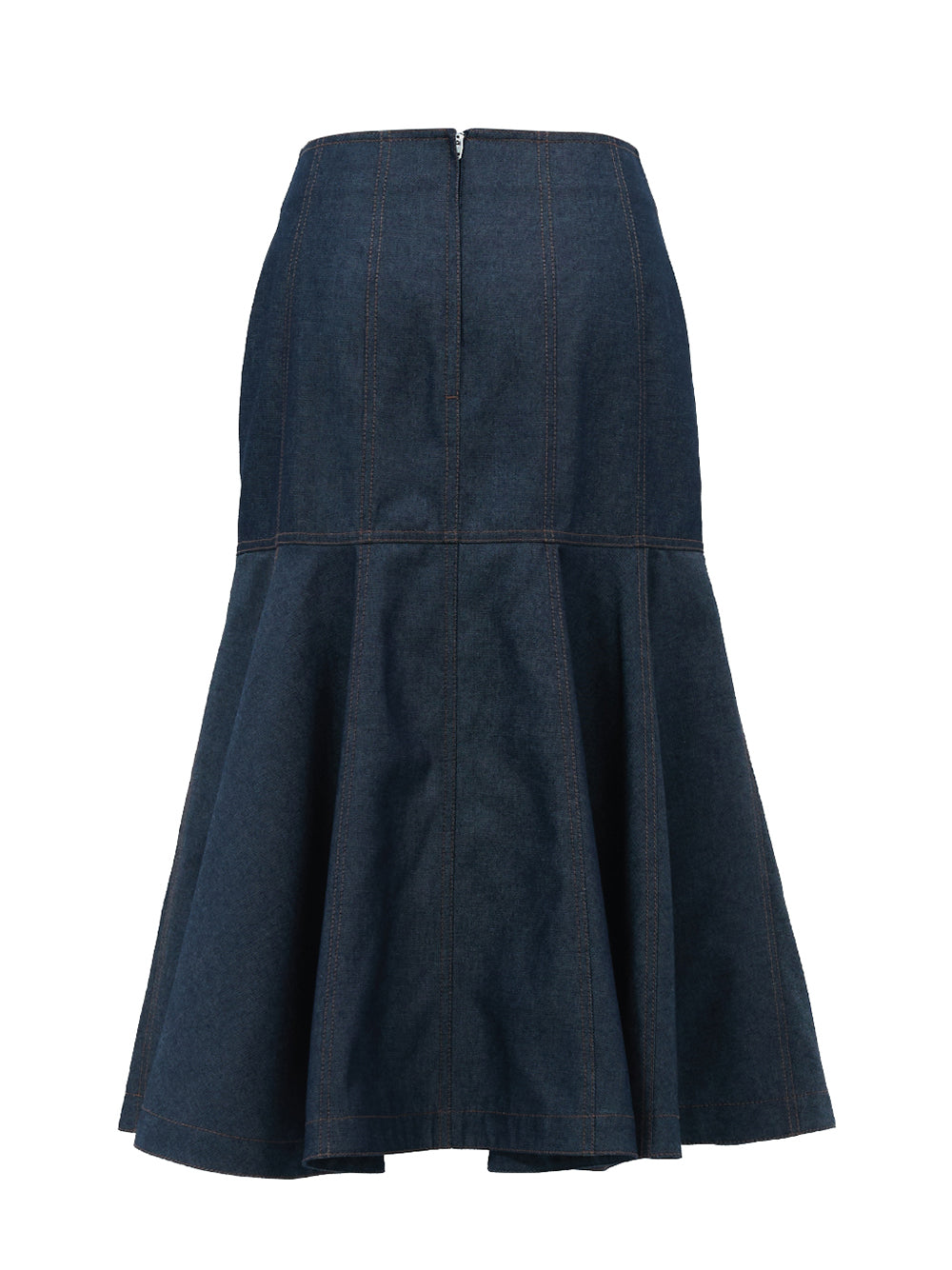 Work Detail Peplum Skirt - Blue