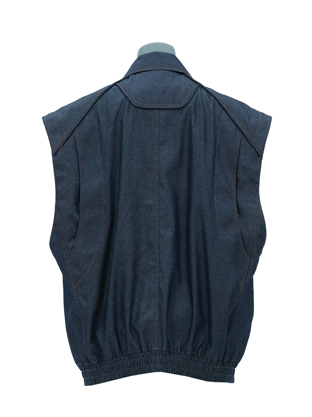 Denim Work Vest - Blue