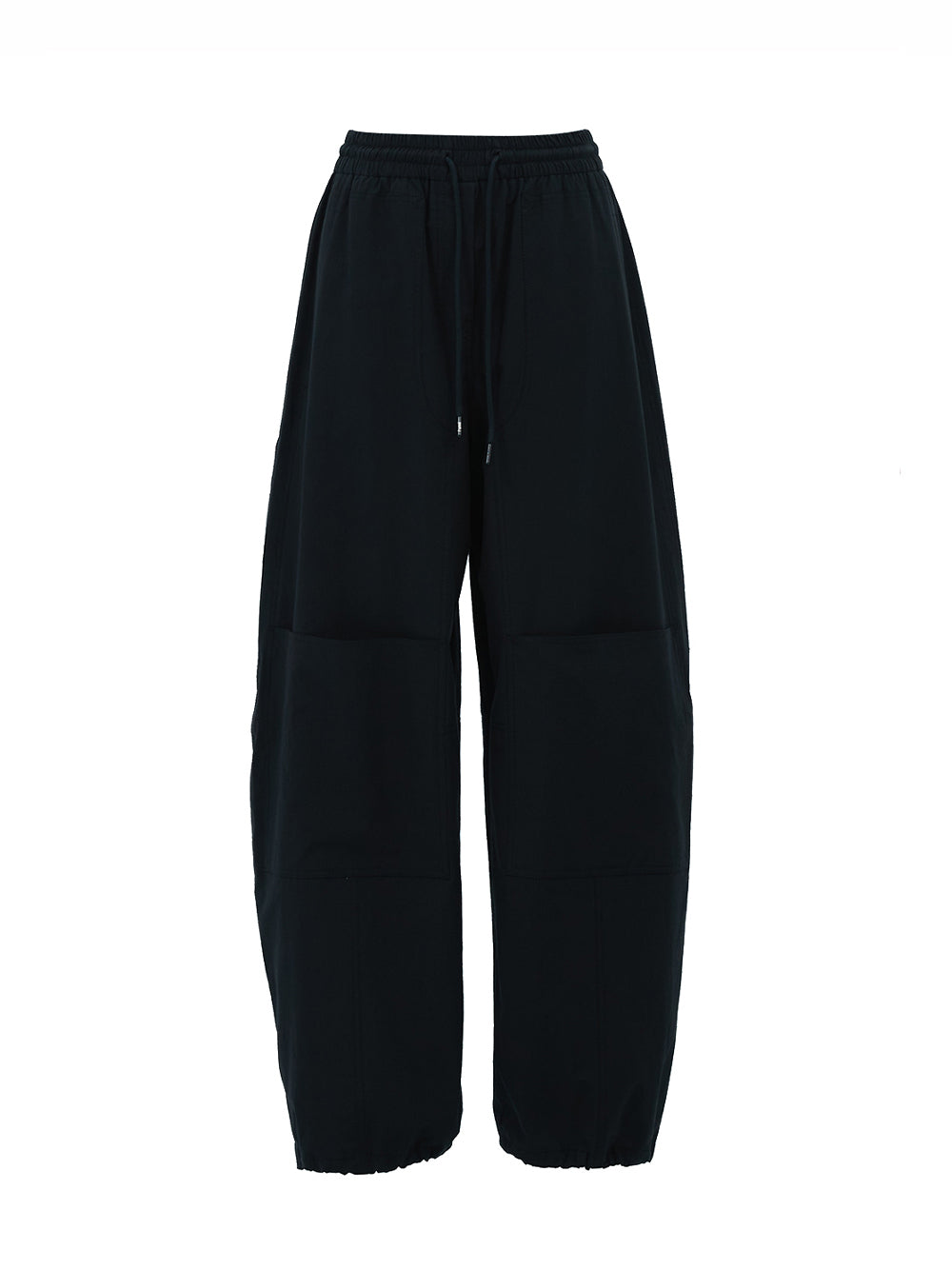 Multi-Patch Curved Work Pants - Black