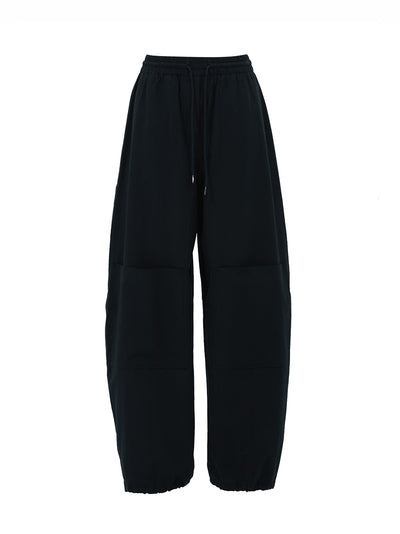 Multi-Patch Curved Work Pants - Black