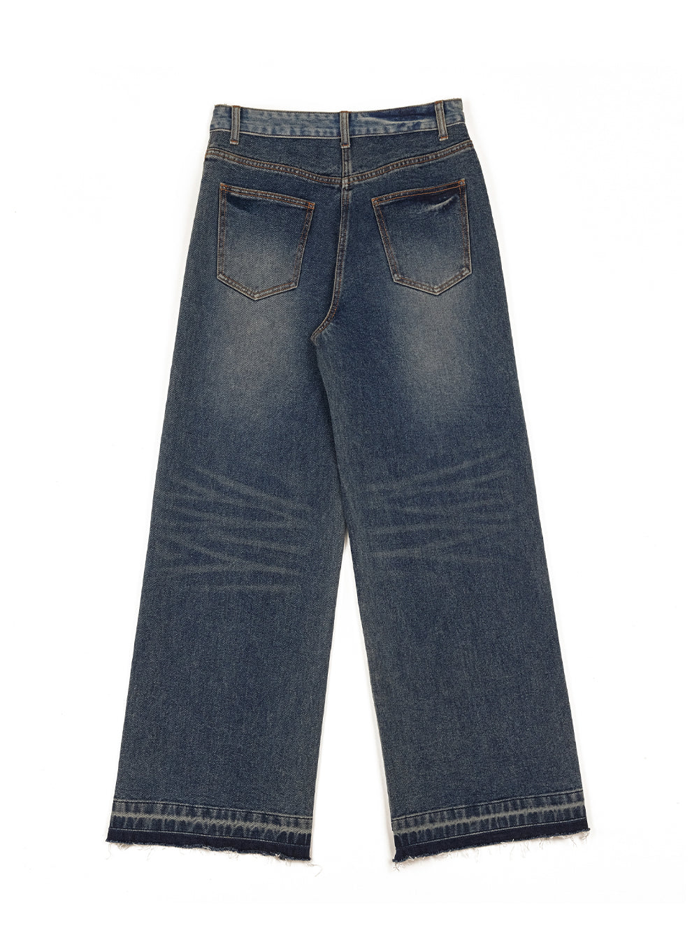 Contrasted Denim Pants S Blue