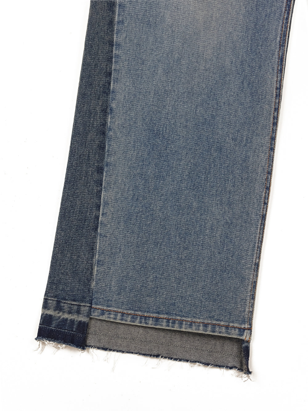 Contrasted Denim Pants S Blue