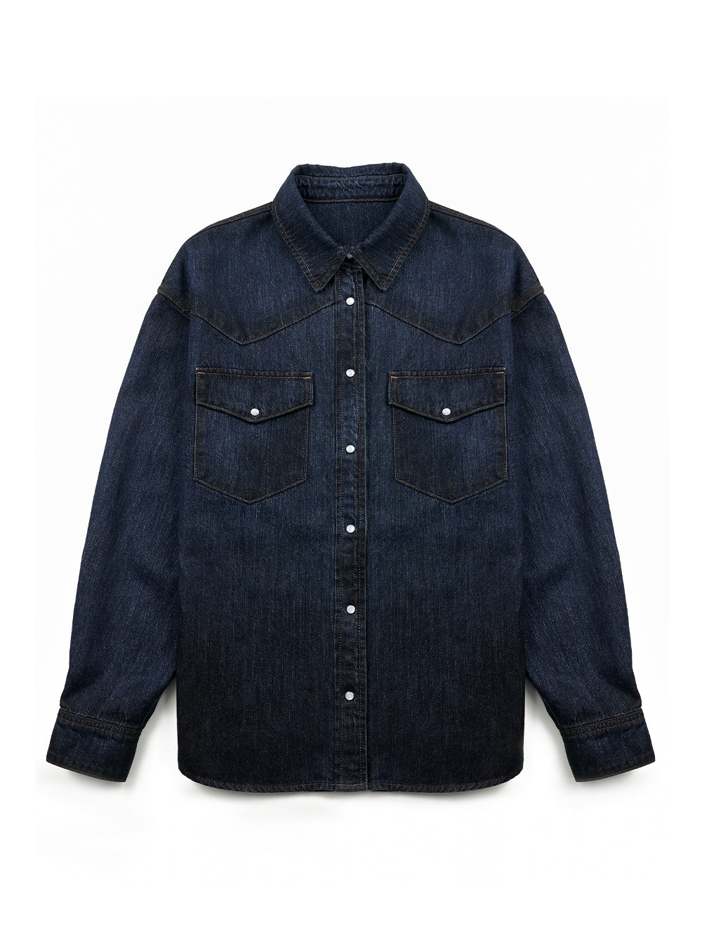 Western Denim Shirt Blue