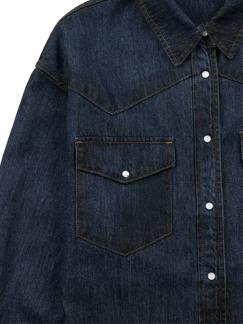 Western Denim Shirt Blue