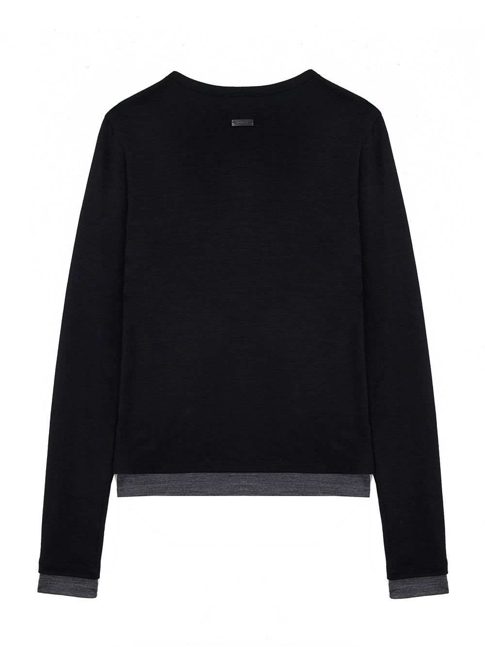 Layered Wool Tshirts Black