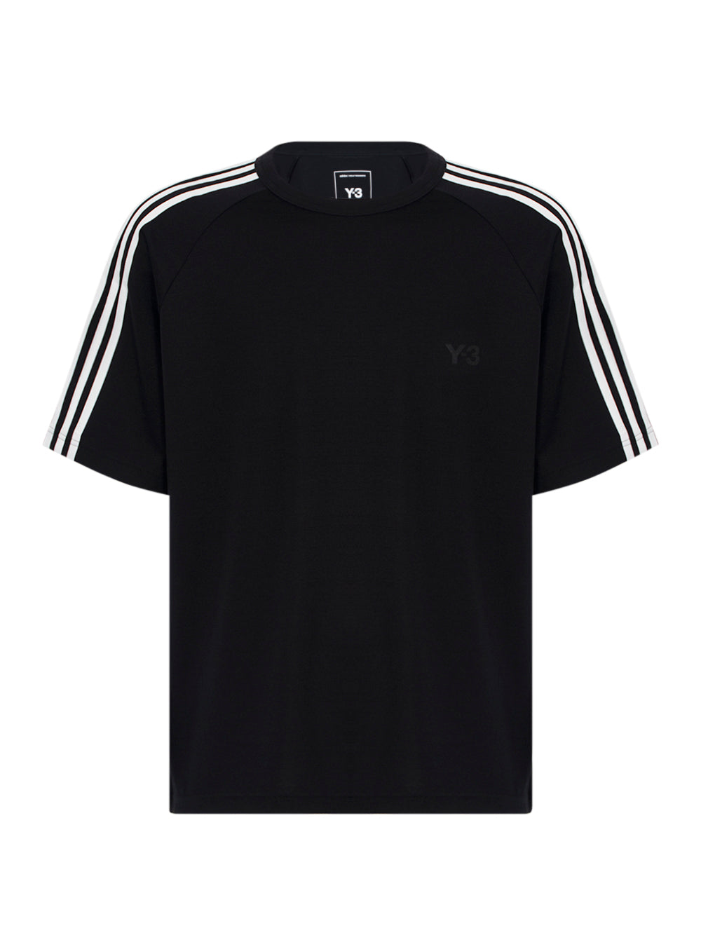Y-3 Short Sleeve Tee 3-Stripes Black