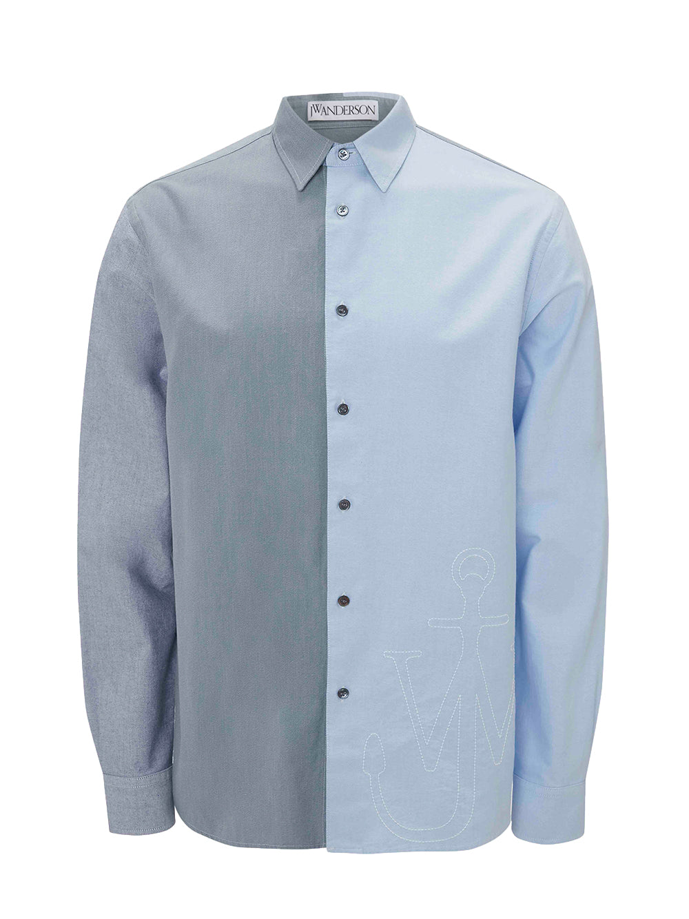 JWAnderson-ClassicFitPatchworkShirt-Blue-1