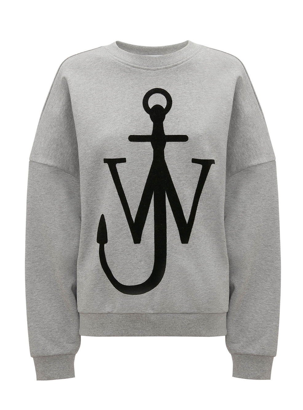 Anchor Printed Sweatshirt (Grey Melange)