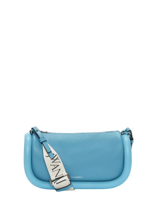 Bumper-15 -Leather Crossbody Bag with Additional Webbing Strap (Turquoise)