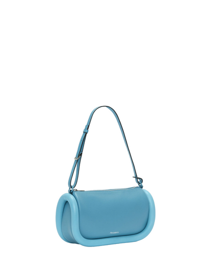Bumper-15 -Leather Crossbody Bag with Additional Webbing Strap (Turquoise)