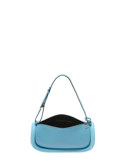 Bumper-15 -Leather Crossbody Bag with Additional Webbing Strap (Turquoise)