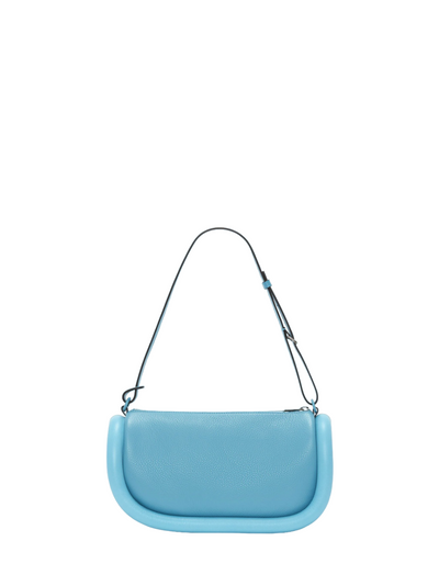 Bumper-15 -Leather Crossbody Bag with Additional Webbing Strap (Turquoise)