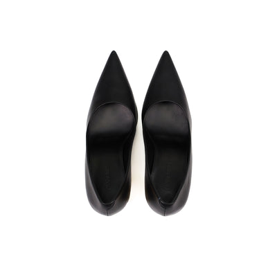Chain Heel Pumps (Black)