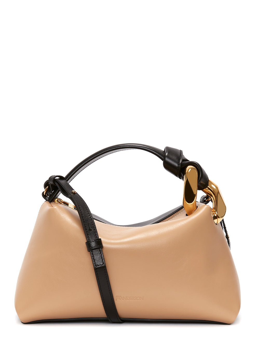 JWA Corner Leather Bag (Champagne/Black)